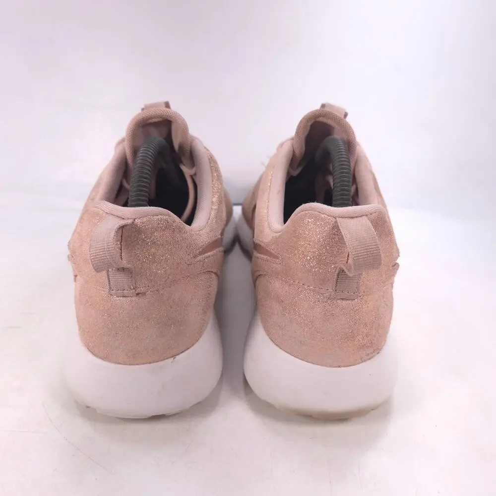 Nike Roshe One Athletic Running Shoe Womens Size 9.5 833928-900 Pink Shimmer
